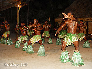 Пляски "дикарей" на Фиджи
