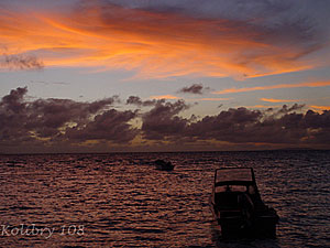 Вечернее небо над Фиджи